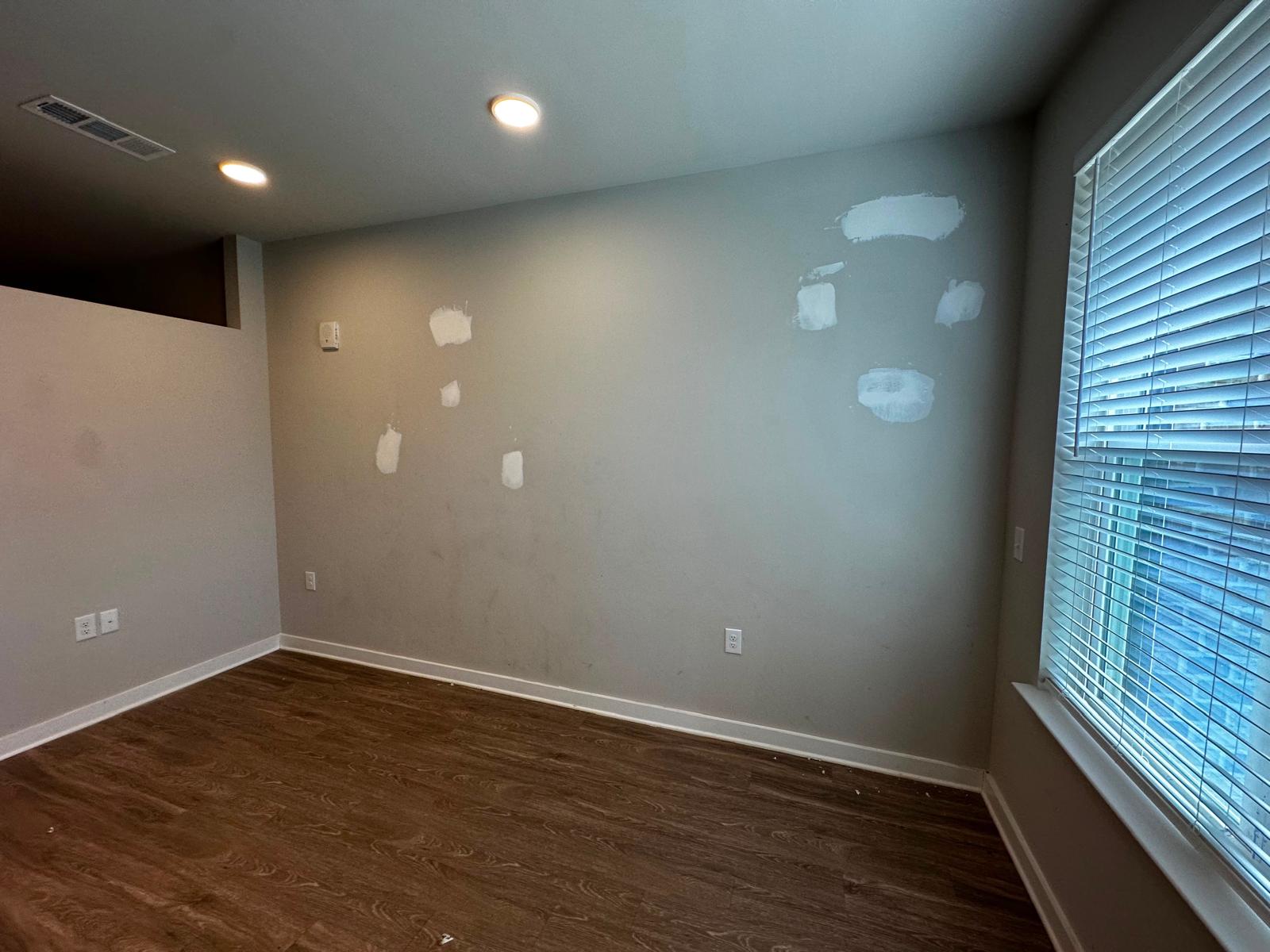Apartment unit interior before and after a make-ready turn